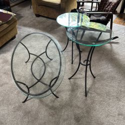 Wrought Iron And Glass Tables