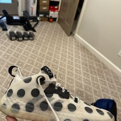 Adidas Harden Vol 5 White Polka Dot Used Size 10.5