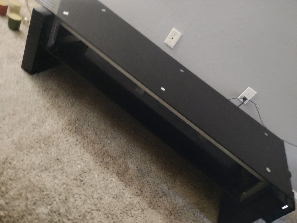 Black And Glass TV Stand