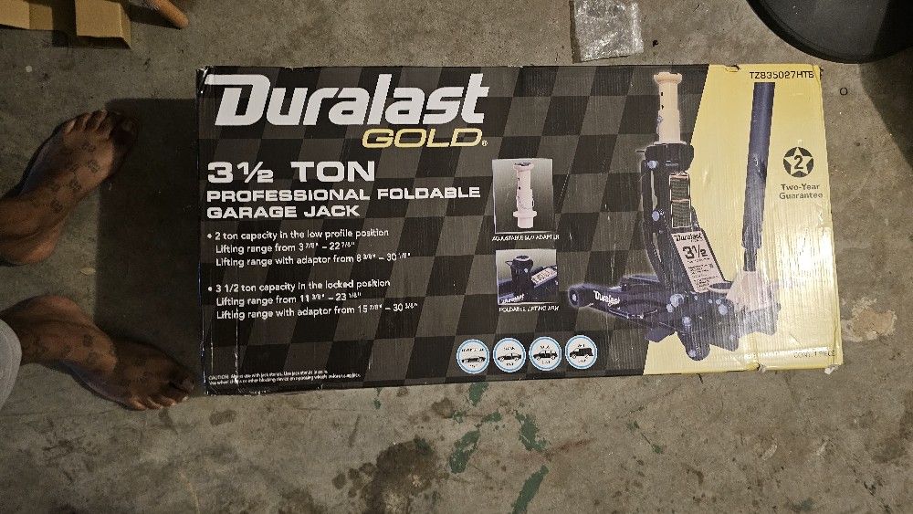 Duralast Gold 3.5 Ton Professional Foldable Garage Jack