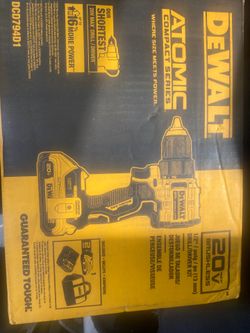 Dewalt atomic compact series 1/2” hammer drill/driver 20v brushless BRAND NEW