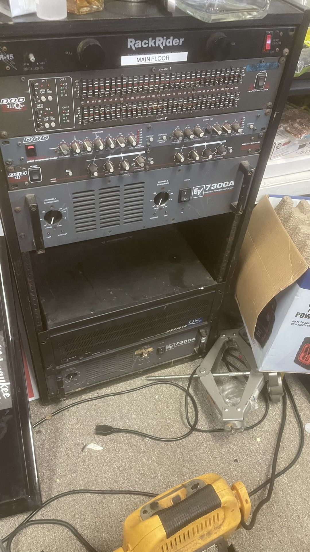Audio Rack With Components