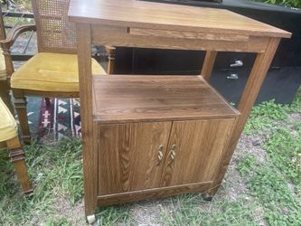 microwave. Cart.