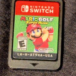 Mario Golf Super Rush Nintendo Switch Game Cartridge Rated E For Everyone Used.