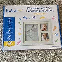 Baby Clay Handprint And Footprint Keepsake, New, Baby Gift