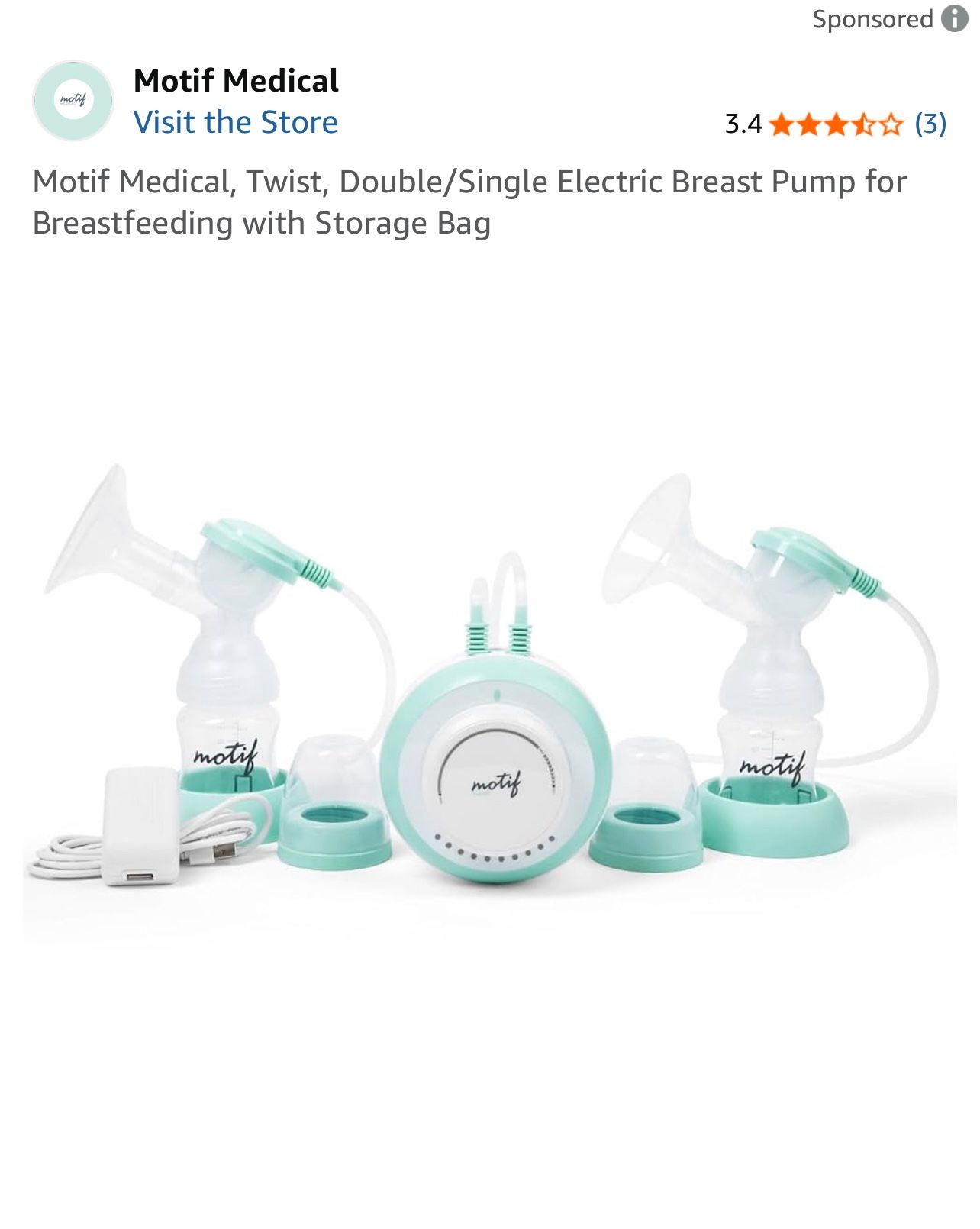 Motif Double Electric Breast Pump