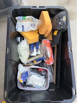 Assorted tile tools