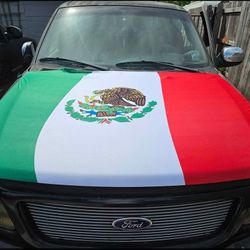 Hood Cover Mexican Flag
