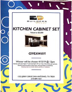 Kitchen Cabinet Giveaway!