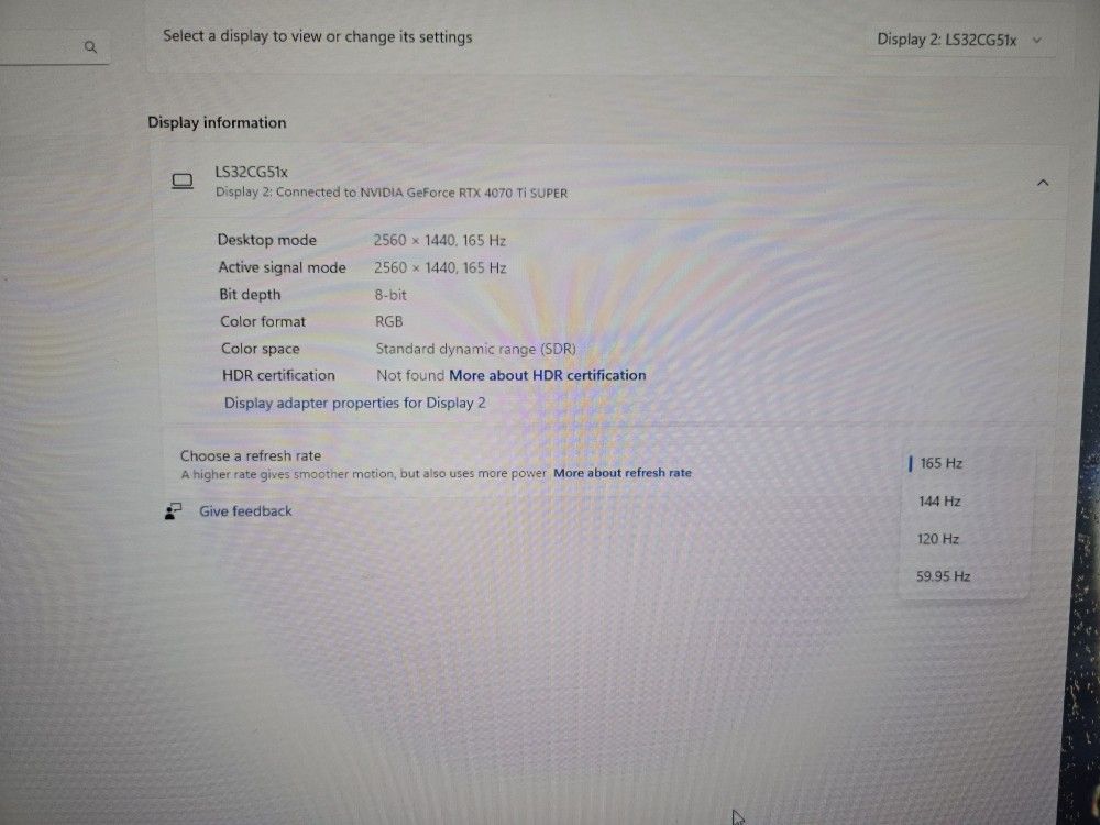 Samsung Odyssey G51C 32" QHD 165Hz monitor