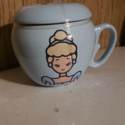 New Disney rapunzel Princess rapunzel ceramic cup with lid and straw