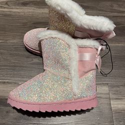 New - Girl’s Mudd pink sparkle boots, size 3