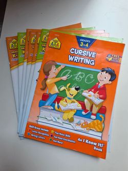 School Zone Workbook Bundle – Lot of 7