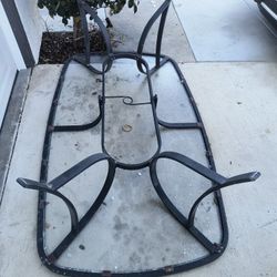 Free Scrap Metal and Beveled Glass Panel