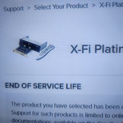 Creative  X Fi Platnum W Remote Sound Card