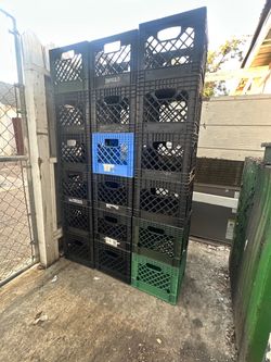 Rectangular and square milk crates