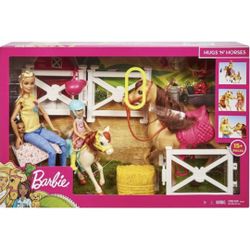 Barbie Hugs N Horses Playset