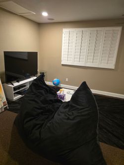 Large Black Bean Bag Chair