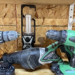 Hitachi 18v Cordless Tool Set With Bag.