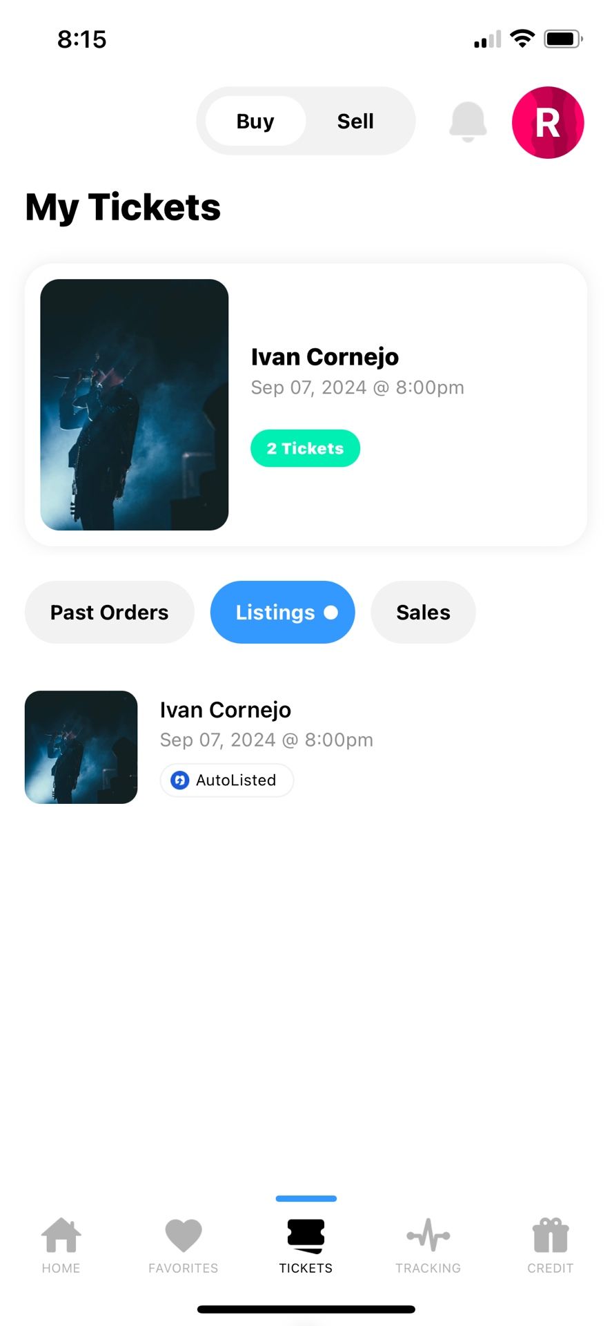 2 Ivan Cornejo Tickets For Sale On September 7 At 8 Pm