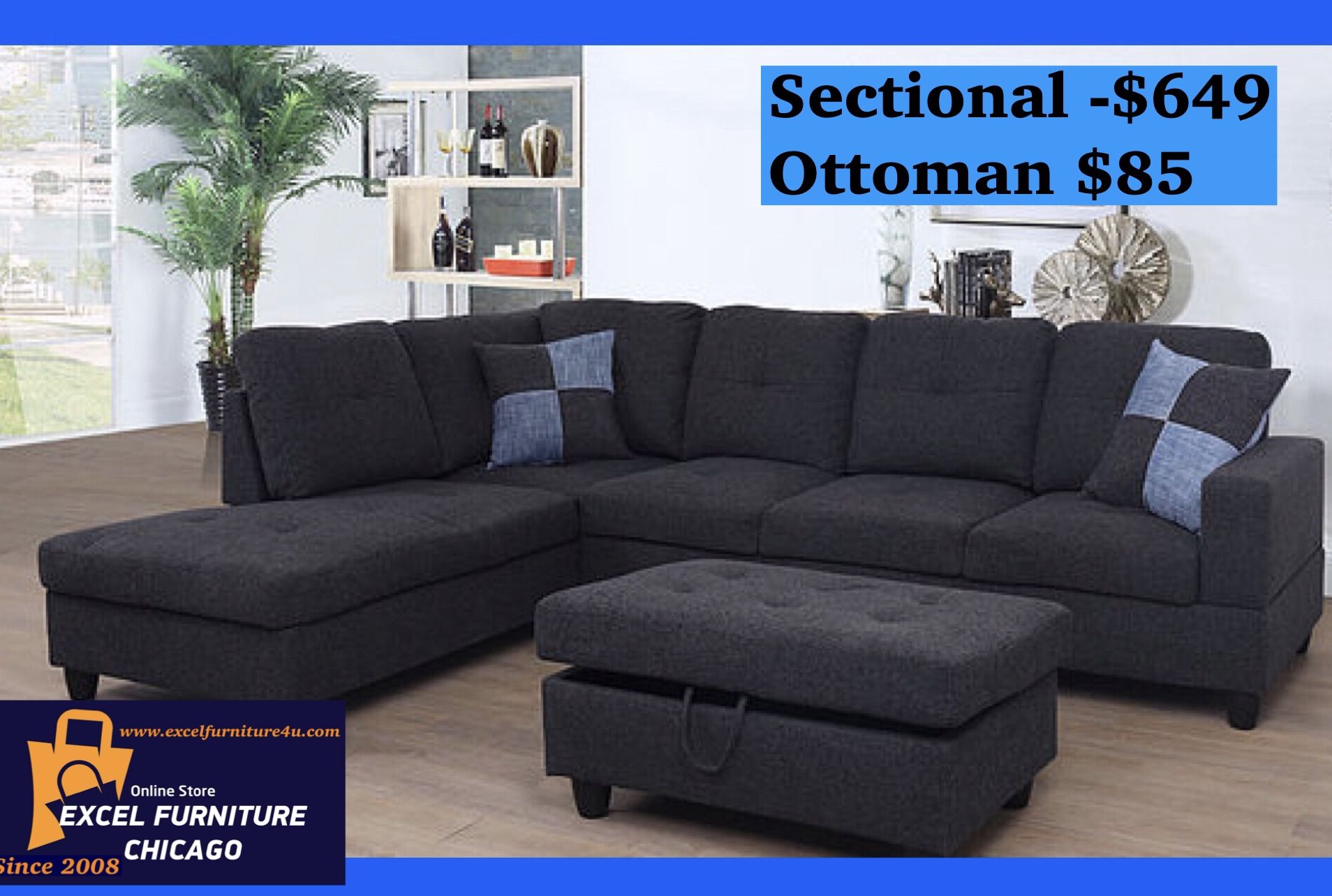 Brand New Sectional Sofa Couch 