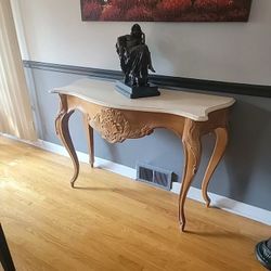  Henredon #8724 console table With Marble Top