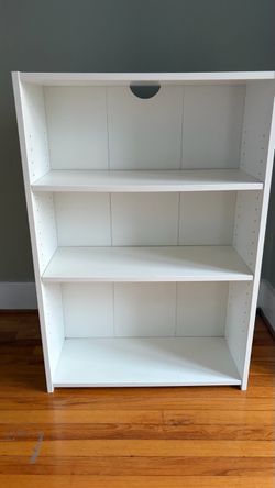 White 3-Shelf Bookcase / Storage Unit 24”1/2 W 9”1/2 D 36”H