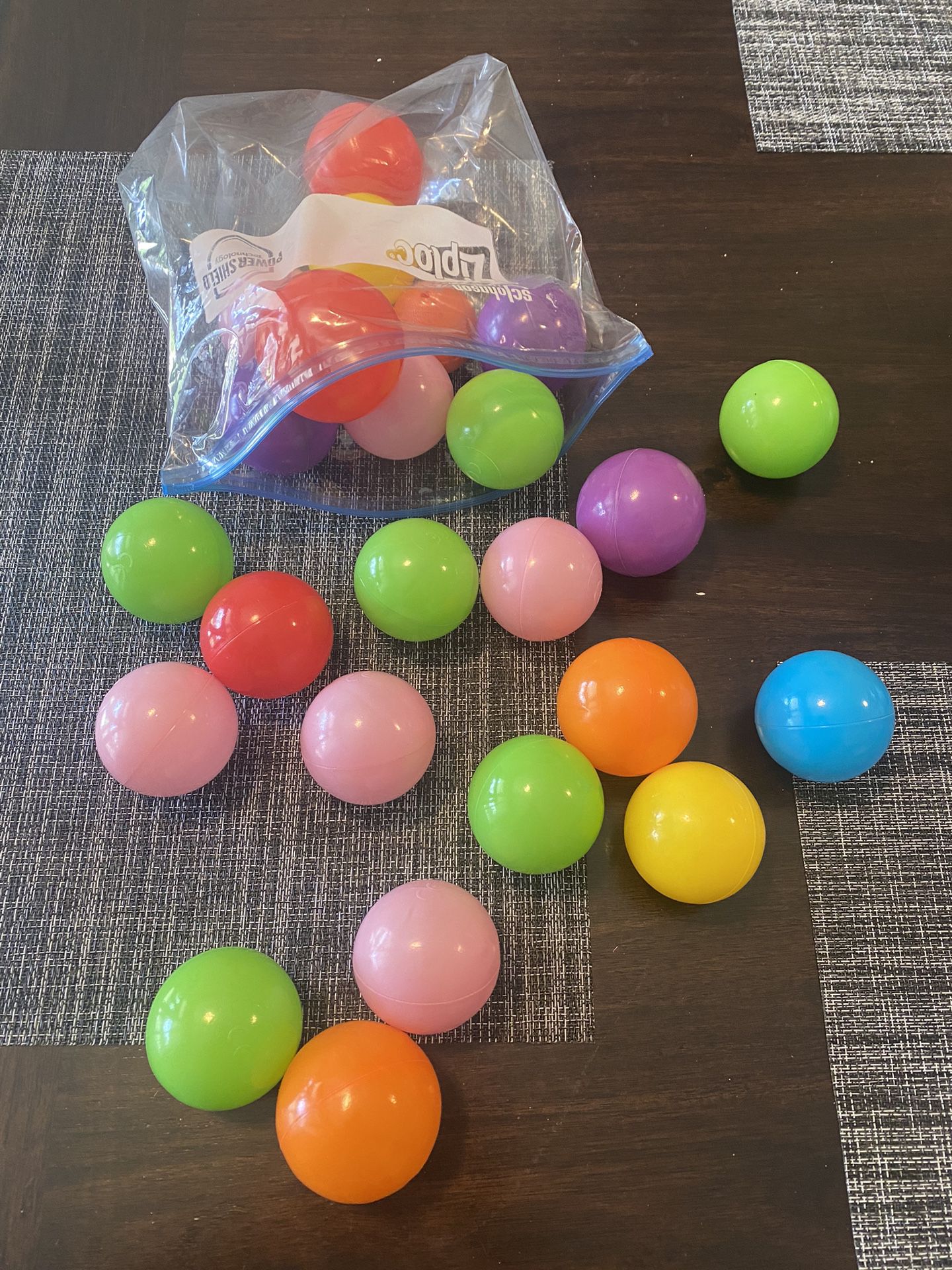 Lot Of 23 Plastic Balls Toys 