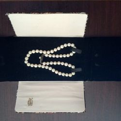 16" Akoya Pearl Necklace with Sterling Clasp.