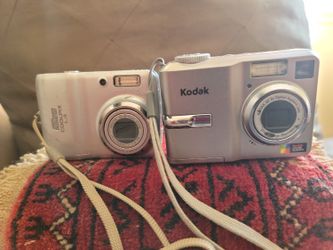 2 Cameras Kodak And Nikon~