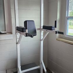 Pull Up Bar Dip Station Power Tower Assistive Trainer Multi-Function Home Gym Strength Training Fitness Equipment 450LBS