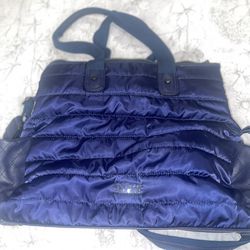 Luxury Blue Tote Duffel Gym Bag 