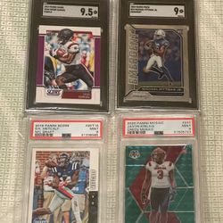 Various Graded NFL SGC/ PSA Rookie Cards