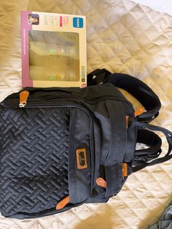 Diaper Bag Backpack and baby bottles kit