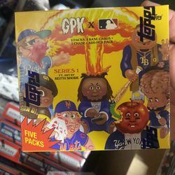 2022 Topps Garbage Pail Kids X MLB Series 1 Keith Shore 5 Pack Sealed Box 