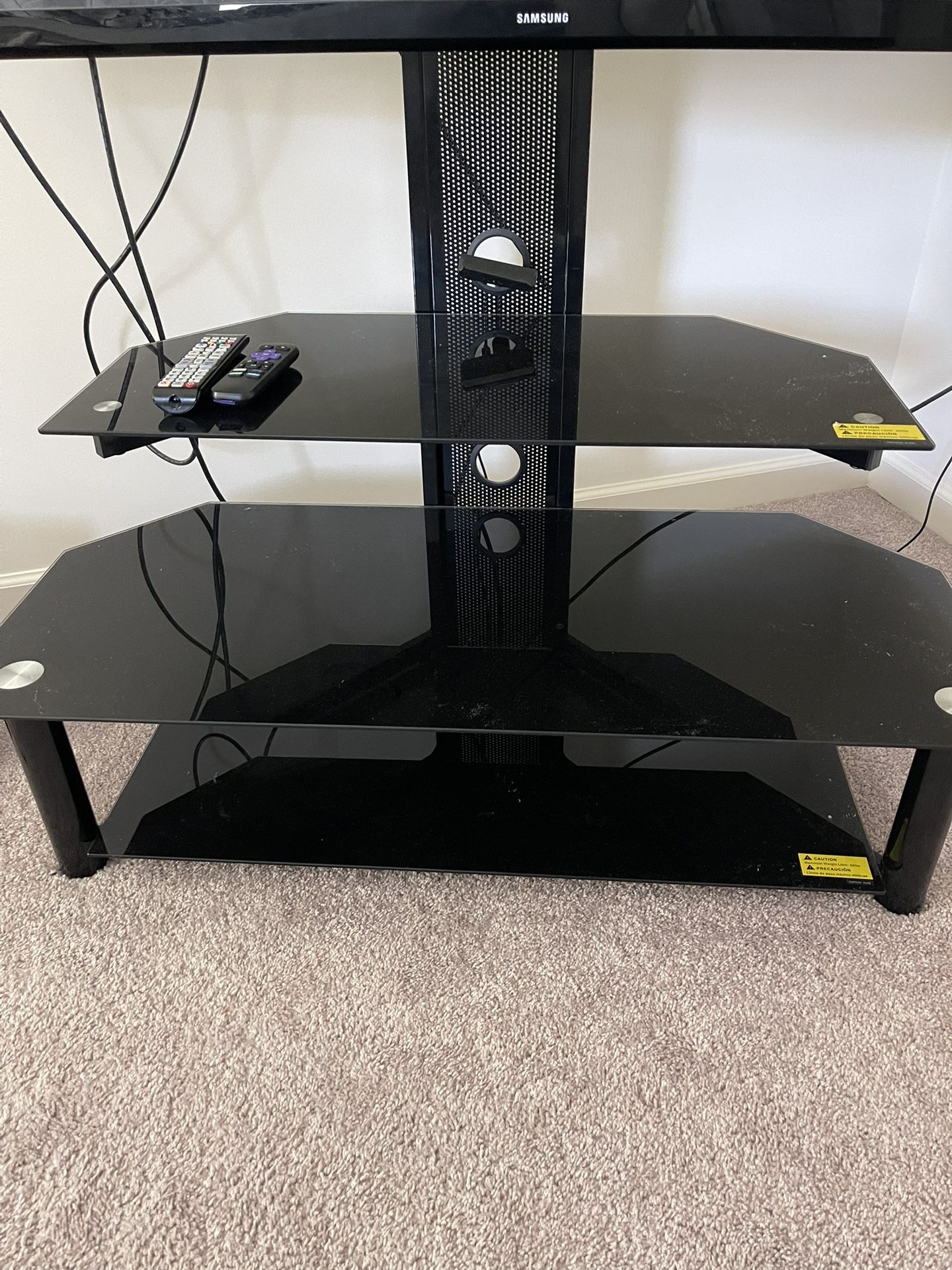 Sleek Black TV Stand