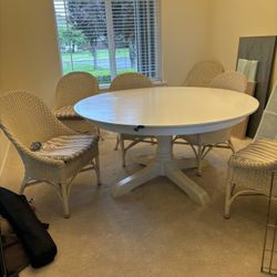 Dining Table Round With Six Chairs