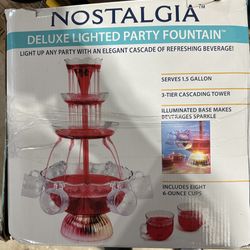 Nostalgia 3-Tier Party Fountain BRAND NEW! Never Used!