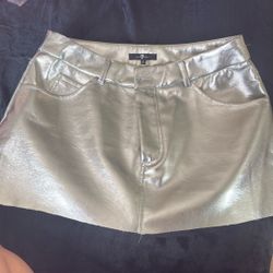 Silver Skirt Size L 