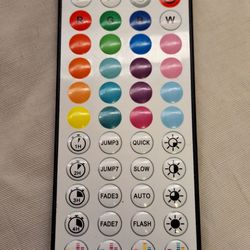 Onn Remote Control for Multicolor Wireless LED Light Sound Strip w/ 44 Buttons