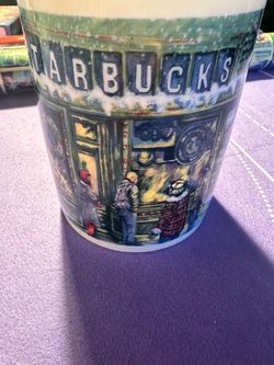 2000 Starbucks Holiday Storefront Ceramic Mug