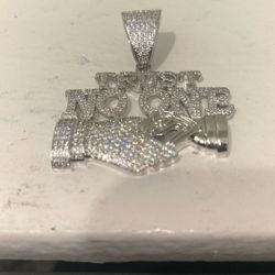 Trust No One Diamond Pendant 