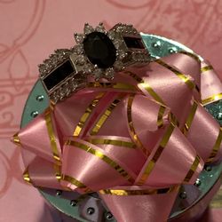 Black & White CZ Ring 
