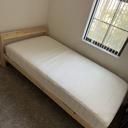 Twin Bed And Frame 
