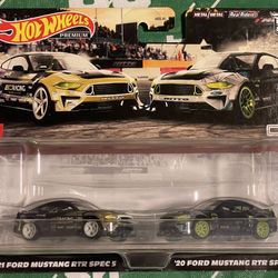 Hot Wheels Premium Car Culture 2-Pack '21 Mustang Spec 5 & '20 Mustang Spec 5. -1:64-