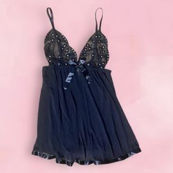 Blue Lingerie Babydoll Set 