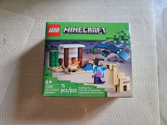 Sealed Lego Minecraft Steve's Dessert Expedition