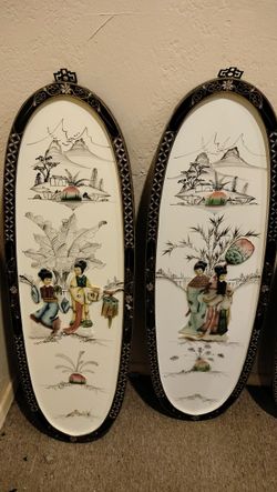 A Pair Of Chinese Wall Hangings