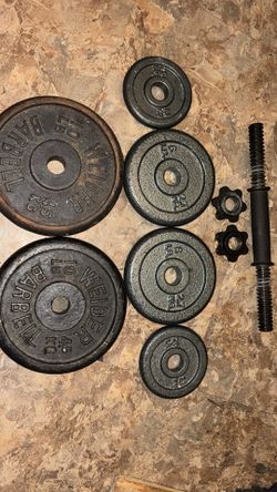 Weight Plates and Dumbbell handle