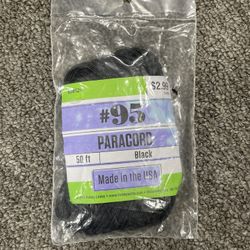 #95 50ft Paracord - Black 